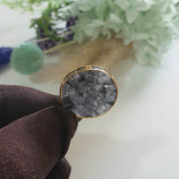 Translucent Icy Black Jadeite "Disc Shape" Pendant (JAB006359) 3