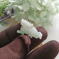Translucent Green Jadeite "Auspicious Dragon” Pendant (JAB006621)