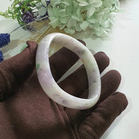 Translucent Pastel Multicolour Jadeite “Autumn's Painted Landscape” Bangle (JAC003518)