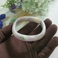 Translucent Pastel Multicolour Jadeite “Autumn's Painted Landscape” Bangle (JAC003518)
