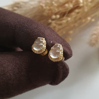 Highly Translucent Icy Jadeite “Hulu - Calabash” Earrings (JAA001676) 4