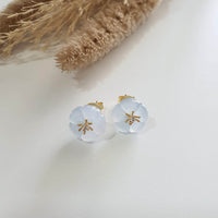 Good Translucency Icy Lavender Jadeite “Cherry Blossom” Earrings (JAA001968) 9