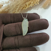 Good Translucent Icy Yellow with Green Jadeite "Auspicious Chilli" Pendant (JAB002844) 1