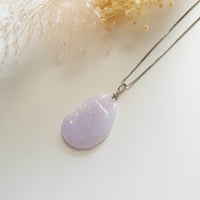 Translucent Sweet Lavender Jadeite "Ruyi" Pendant (JAB003411) 1