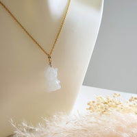 Translucent Icy Jadeite "Teddy’s Love" Pendant (JAB003520) 6
