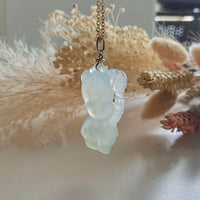 Translucent Icy and Bluish Green Jadeite "Mr Gentleman Pig" Pendant (JAB003870) 4