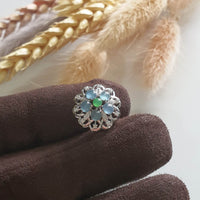 Highly Translucent Icy Jewel Blue Jadeite “Bohemian” pendant (JAB004171) 1