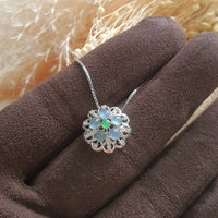 Highly Translucent Icy Jewel Blue Jadeite “Bohemian” pendant (JAB004171) 4