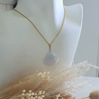 Translucent Icy Lavender "Laughing Buddha" Pendant (JAB004262) 7