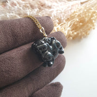 Black Jadeite "Auspicious Wealth Pixiu" (JAB004402) 4