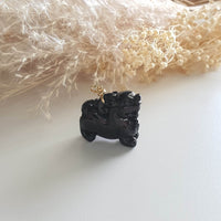 Black Jadeite "Auspicious Wealth Pixiu" (JAB004402) 2