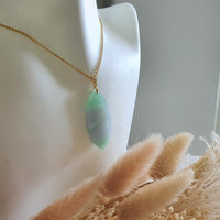 Translucent Sweet Lavender with Apple Green Jadeite "Scenery" Pendant (JAB004654) 8