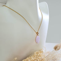 Translucent Icy Brilliant Lavender Jadeite “Cherry Dew Droplet” Pendant (JAB004686) 6