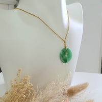 Translucent Bright Green with Brilliant Green Jadeite "Amulet" Pendant (JAB005019) 8