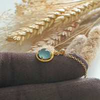 Highly Translucent Icy Jewel Blue Jadeite "Blue Dew" Pendant (JAB005211) 3