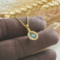 Highly Translucent Icy Jewel Blue Jadeite "Blue Dew" Pendant (JAB005211) 5