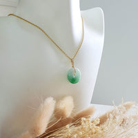 Translucent Brilliant Green Jadeite "Auspicious Coin" Pendant (JAB005314) 7