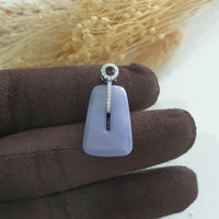 Translucent Brilliant Lavender Jadeite “Petal of the Sky” pendant (JAB005388) 7