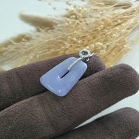 Translucent Brilliant Lavender Jadeite “Petal of the Sky” pendant (JAB005388) 4