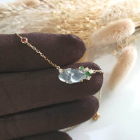 Highly Translucent Icy Jadeite “Dancing Goldfish” Pendant Necklace (JAB005470) 5