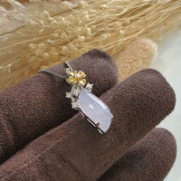 Good Translucency Icy Lavender Jadeite “Glittering Dew” Pendant (JAB005525) 3