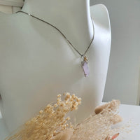 Good Translucency Icy Lavender Jadeite “Glittering Dew” Pendant (JAB005525) 7