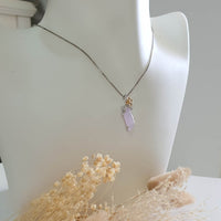 Good Translucency Icy Lavender Jadeite “Glittering Dew” Pendant (JAB005525) 8