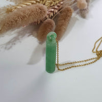 Translucent Green Jadeite "Infinity Interlocking Beam" Pendant (JAB005819) 7