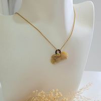 Translucent Icy Honey Yellow Jadeite "Fortune Mouse" Pendant (JAB005846) 7