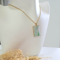 Translucent Bright Green Moss on Snow Jadeite “Wushi” Pendant (JAB005920) 7