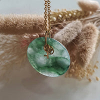 Good Translucency Icy Flower Green Jadeite "Icy Money Bag" Pendant (JAB005955) 1