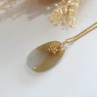 Translucent Icy Yellow Jadeite “The Money Bag" Pendant (JAB005956) 1