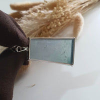 Highly Translucent Icy Blue Jadeite “Icy Trapezoid” Pendant (JAB006052) 6