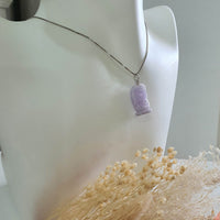 Translucent Brilliant Lavender Jadeite "The Merlion" Pendant (JAB006133) 6