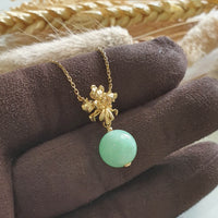 Translucent Apple Green Jadeite “Miss Joaquim” Pendant (JAB006519) 2