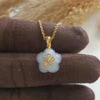 Good Translucency Icy “Petunia” Pendant (JAB006533) 1