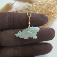 Translucent Green Jadeite "Auspicious Dragon” Pendant (JAB006622) 2