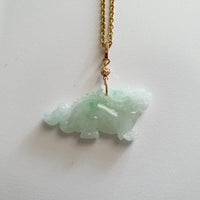Translucent Green Jadeite "Auspicious Dragon” Pendant (JAB006622) 1