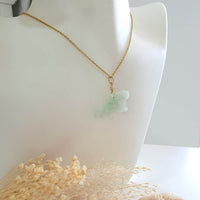 Translucent Green Jadeite "Auspicious Dragon” Pendant (JAB006622) 8