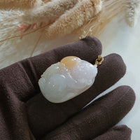 Translucent Icy Tri-colours Jadeite "Longevity Monkey" Pendant (JAB006629) 5