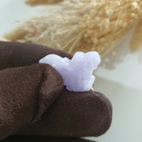 Translucent Brilliant Lavender Jadeite "Auspicious Goat" Pendant (JAB006645) 3
