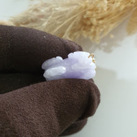 Translucent Brilliant Lavender Jadeite "Auspicious Goat" Pendant (JAB006645) 4