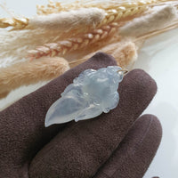 Highly Translucency Icy Jadeite “Prosperity Goldfish” Pendant (JAB006656) 5