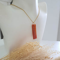 Translucent Brilliant Orangey Red Jadeite "Heaven’s Gate" Pendant (JAB006696) 8
