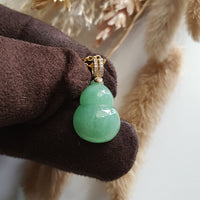 Translucent Icy Bright Green Jadeite "Hulu’s Love" Pendant (JAB006920) 5