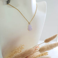 Translucent Icy Lavender Jadeite "Hulu’s Love" Pendant (JAB006932) 8
