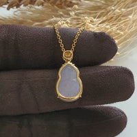 Translucent Icy Lavender Jadeite "Hulu’s Love" Pendant (JAB006932) 3
