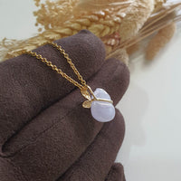 Translucent Icy Lavender Jadeite "Hulu’s Love" Pendant (JAB006935) 5