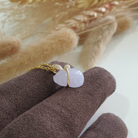 Translucent Icy Lavender Jadeite "Hulu’s Love" Pendant (JAB006935) 4