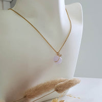 Translucent Icy Lavender Jadeite "Hulu’s Love" Pendant (JAB006935) 7